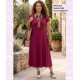 Vestido Midi Viscosa Magenta