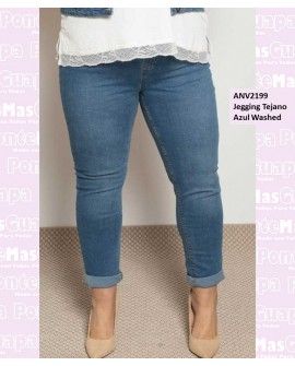 Jegging Tejano Azul Washed