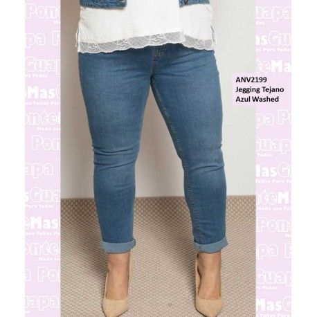 Jegging Tejano Azul Washed