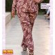 Pantalon Punto Flores Camel