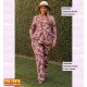 Chaqueta Punto Flores Camel