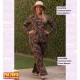 Chaqueta Punto Flores Marron