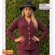 Chaqueta Punto Jockey Lisa Marron