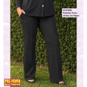 Pantalon Punto Jockey Liso Negro