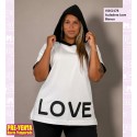 Sudadera Love Blanco