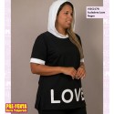 Sudadera Love Negro