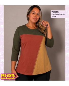 Camiseta Tricolor Verde