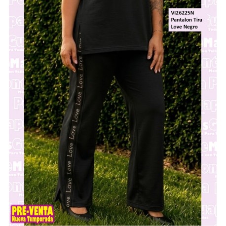 Pantalon Tira Love Negro