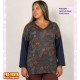 Camiseta Gasa Flores Unico