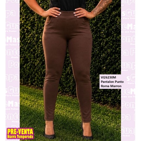 Pantalon Punto Roma Marron