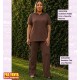 Sudadera Tejido Eros y Capucha Marron