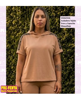 Sudadera Tejido Eros y Capucha Maquillaje