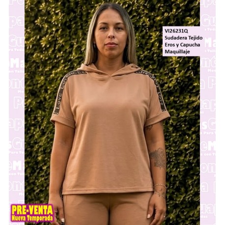 Sudadera Tejido Eros y Capucha Maquillaje