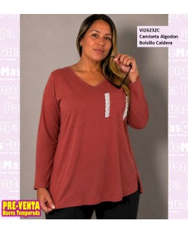 Camiseta Algodon Bolsillo Caldera