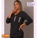 Camiseta Algodon Bolsillo Negro
