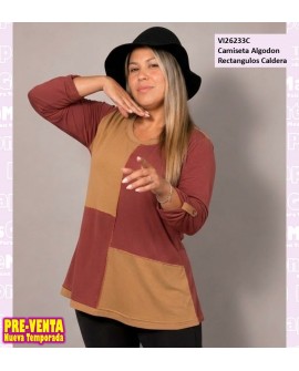 Camiseta Algodon Rectangulos Caldera