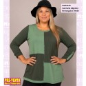 Camiseta Algodon Rectangulos Verde