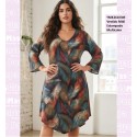Vestido Midi Estampado Multicolor