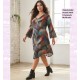 Vestido Midi Estampado Multicolor