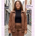 Chaqueta Polipiel Camel