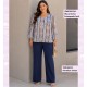 Blusa Goma Estampado Azul