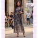 Vestido Tul Estampado Marron