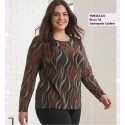 Blusa Tul Estampado Caldera