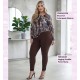 Blusa Tul Estampado Marron