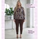 Blusa Tul Estampado Marron