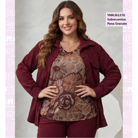 Sobrecamisa Pana Granate