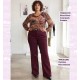 Pantalon Pana Granate