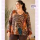 Blusa Saten Animal