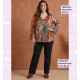 Blusa Saten Animal