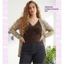 Cardigan Estampado Kaki