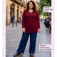 Pantalon Tejano Ancho Con Bolsillos