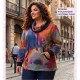Jersey Estampado Coord Negro Colores