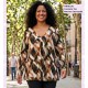 Camiseta Tres Botones Estampada