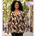 Camiseta Tres Botones Estampada