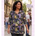 Camiseta Cuello Camisero Violeta