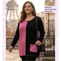 Jersey Combinado Rosa Negro