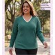 Jersey Cuello Batista Bordada Verde