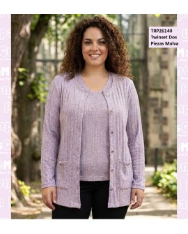 Twinset Dos Piezas Malva