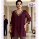 Blusa Gasa Con Estampado