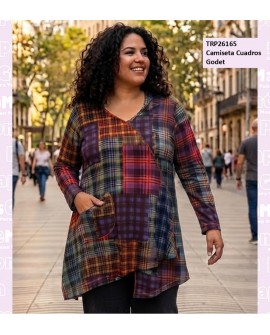 Camiseta Cuadros Godet