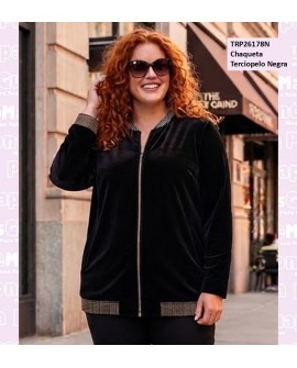 Chaqueta Terciopelo Negro