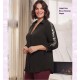 Blusa Naranjo Negra