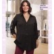Blusa Naranjo Negra