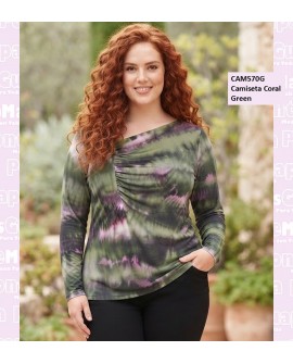 Camiseta Coral Green