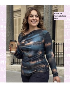 Camiseta Coral Blue