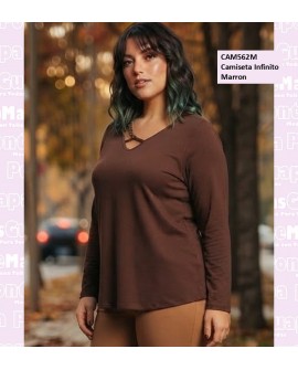 Camiseta Infinito Marron